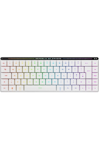 Asus Rog Falchıon Rx Low Profile Rgb Kablosuz Beyaz Mekanik Red Switch Türkçe Gaming Klavye