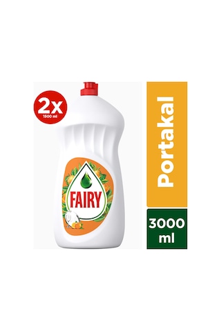Fairy Portakal Kokulu Sıvı Bulaşık Deterjanı 2 x 1500 ML