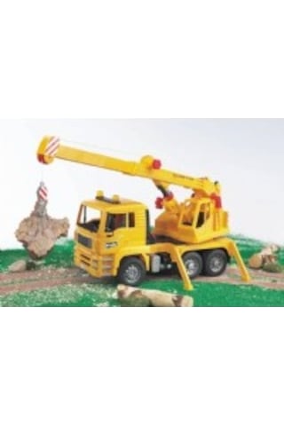 Bruder Man Vinçli Kamyon Sarı 02754