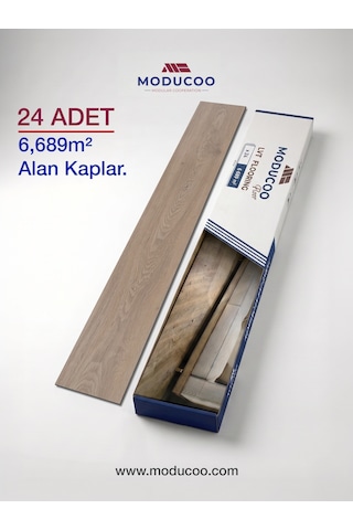 Moducoo Antik Ladin Kendinden Yapışkanlı Pvc Yer Döşeme Parkesi Su Geçirmez Zemin Kaplama 6,68 M²