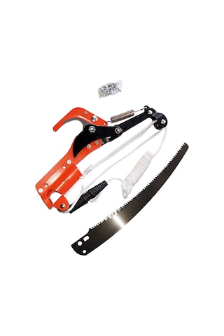 Konesam Bahçe Ağaç Budama Makası - Yüksek Dal Kesme Ve Budama İçin Pratik 2'li Set, Kırmızı Demir Kutu, 24 Adet/paket