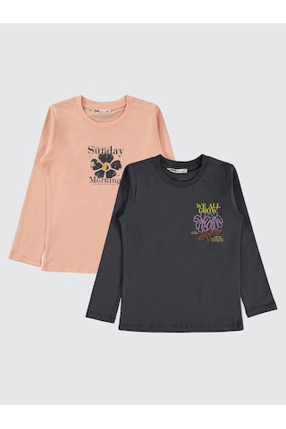 Civil Girls Kız Çocuk 2'li Sweatshirt 5-13 Yaş Antrasit