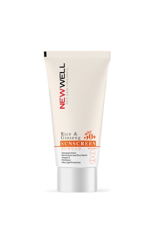 New Well Rice & Ginseng Sunscreen Pirinç Özlü Güneş Kremi SPF50+ 50 ML