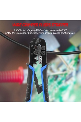 Kosona Çok Fonksiyonlu Tel Sıkma, Soyma Ve Kesme Pensesi - Elektrikçiler İçin İdeal El Aleti