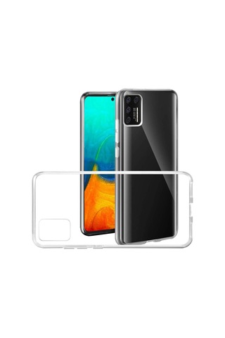 Samsung Uyumlu Galaxy A71 Kılıf Lüx Kamera Korumalı Şeffaf Silikon Kılıf Şeffaf
