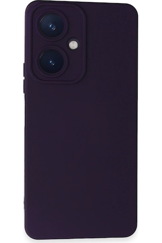 Newface - 725 - Vivo Y27 Kılıf Nano İçi Kadife Silikon - Csmo-tex - - Mor