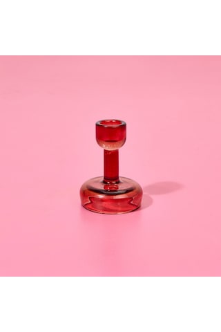 Kpmm Cam Şamdan - Asorti - 7x7x10 Cm Renkli