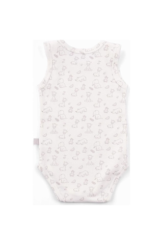 Boumini Kolsuz Bebek Çıtçıtlı Atlet Bebek Body Zürafa-zürafa Çok Renkli