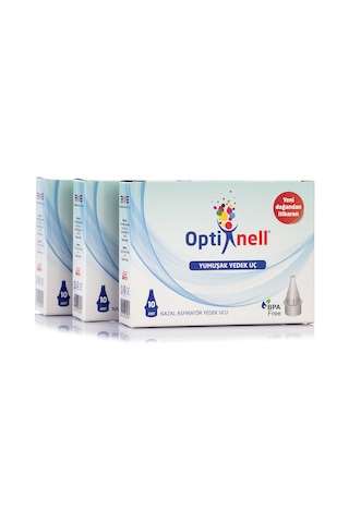 Optinell Yumuşak Uçlu Burun Aspiratörü Yedek Ucu 3 x 10'lu