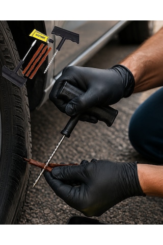 6 Parça Lastik Tamir Kiti Araç Ve Motosiklet İçin Acil Yol Seti - Lisinya