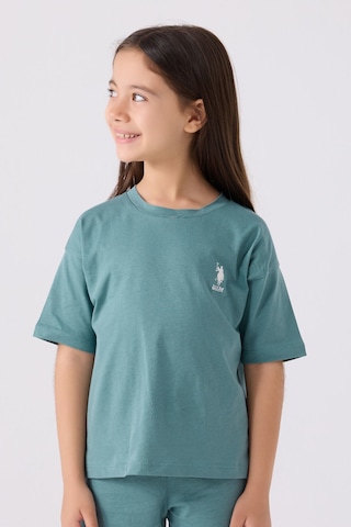 U.S. Polo Assn. Kız Çocuk Mavi Bermuda Takım Us1848-c-v26 Mavi
