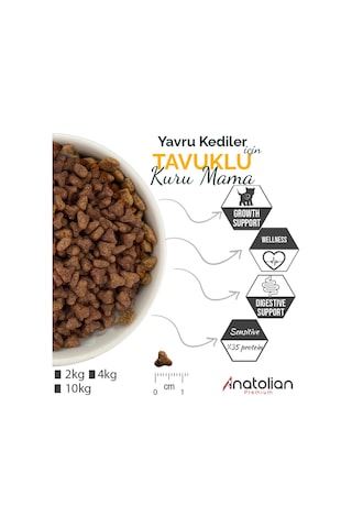Anatolian Premium Tavuklu Yavru Kedi Maması 10 kg