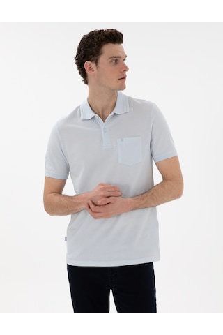 Pierre Cardin Erkek Buz Mavisi Tişört Basic 50306552-vr095 Buz Mavisi