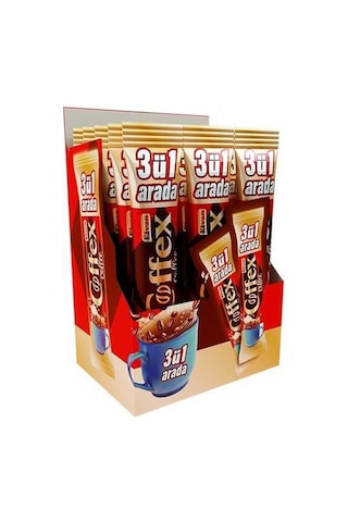 Elvan Coffex 3 ü 1 Arada Hazır Kahve 18 Gr. (1 Kutu)
