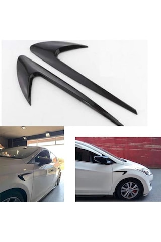 Üniversal Piano Black Çamurluk Venti Izgarası Sağ Sol 2 Adet