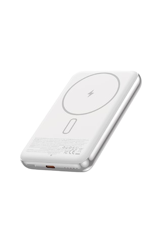 Wiwu Wi-p089 Led Işık Göstergeli Pd 20w Kablosuz Powerbank 10.000mah 15w Gümüş Gümüş