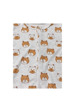 My Baby Kumsal Erkek Bebek Bears Tek Boy Tulum 886 Kahverengi Ayıcıklı Kahverengi Ayıcıklı