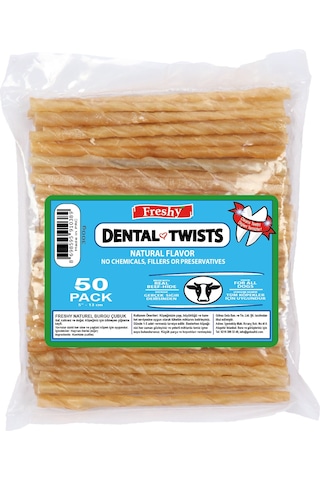 Freshy Dental Twists Naturel Burgu Çubuk 50'li 300 G