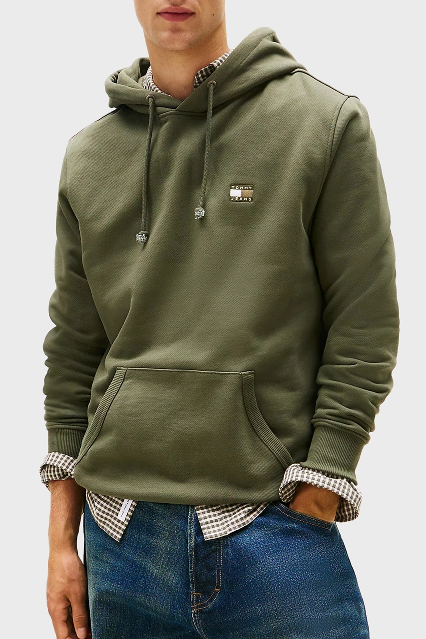 Tommy Jeans Erkek Sweat Dm0dm20258 0h7 Koyu Yeşil Koyu Yeşil