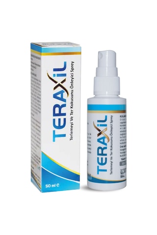Teraxil Sprey Terlemeyi ve Ter Kokusu Önleyici Sprey 50 ML