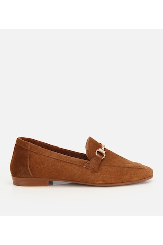 Hotiç Kadın Süet Deri Taba Tokalı Günlük Loafer 01ayh320500a340 01ayh320500a340