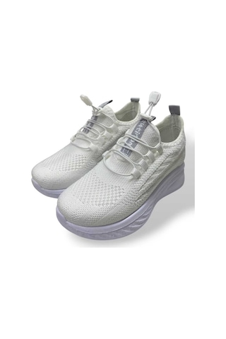 Tutınom Unisex Ortopedik Yumuşak Taban Günlük Yazlık Sneaker Spor Ayakkabı Beyaz