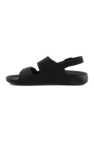 Barcelona Urban Sandals Rahat Yumuşak Tabanlı Erkek Sandalet-siyah Siyah