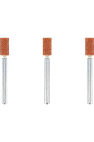 8153 Alüminyum Oksit Taşlama Taşı, En Küçük Çaplı, Silindirik Biçimli, 4,8 Mm, 3'lü