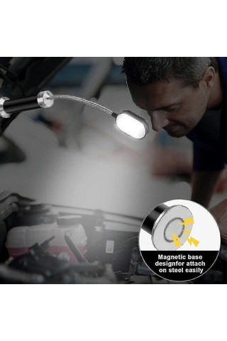 Barbekü Izgara Lambası Manyetik Tabanlı Süper Parlak Led Bar Çok Renkli