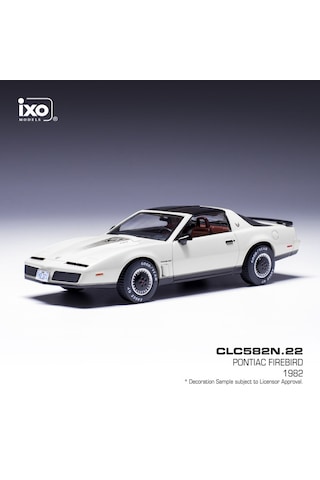 1:43 Ölçek Ixo 1982 Pontiac Firebird Diecast Metal Minyatür Model Araba 10cm