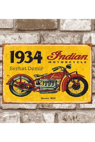 Kişiye Özel Metal Retro Poster (29X19) (547644453)