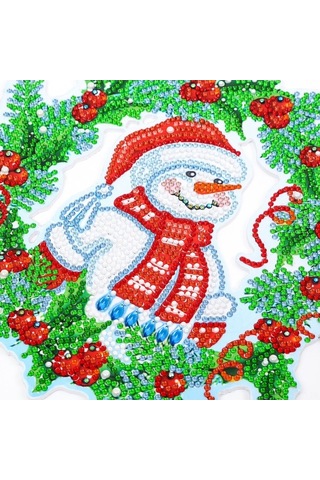 Fortunelane Noel Ayıracı El Yapımı Pırlanta Boyama Gölgesi 23x23cm - Dz646 Pırlanta Takımıyla Renkli Dekorasyon Çok Renkli