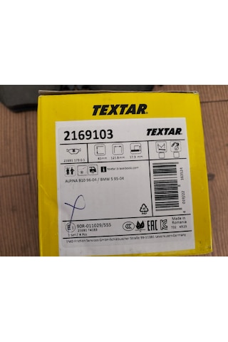 Bmw E39 Arka Fren Balatası Takımı Textar