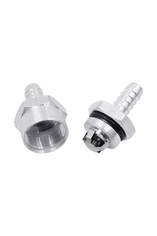 Fastbuy Araba 10mm Alüminyum Yakıt Benzinli Tek Yönlü Geri Dönüşsüz Çek Valf