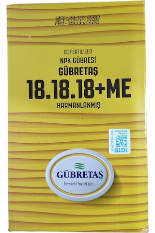Gübretaş 18-18-18+ Mikro Elementli Npk Gübresi (1 KG)