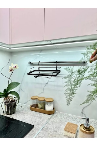 Saro House Koridor İçin Mutfak Kağıdı Askılığı 214320341 Siyah