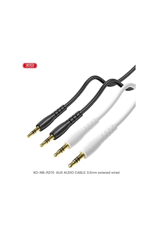 Nb-r270 3.5 Mm Jack Aux 1m Hd Ses Aktarım Kablosu Beyaz