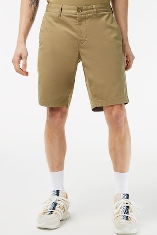 Lacoste Men's Slim Fit Organic Cotton Bermuda Shorts Erkek Dar Kesim Pamuk Bermuda Şort Bej