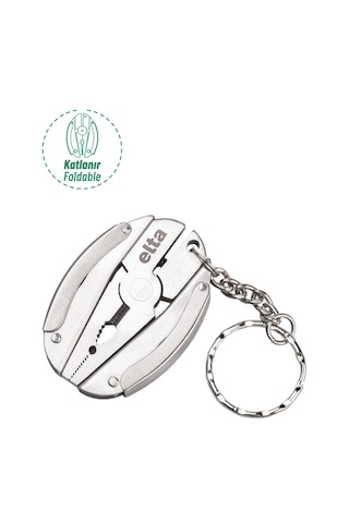 İzeltaş Elta Multi Tool Mini 7 Fonksiyonlu Katlanır Çok Amaçlı Pense El Aleti Paslanmaz Çelik 75 Mm Diğer