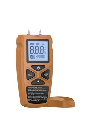 Suntek Ahşap Nem Ölçer Taşınabilir Test Aracı Odun Sarı