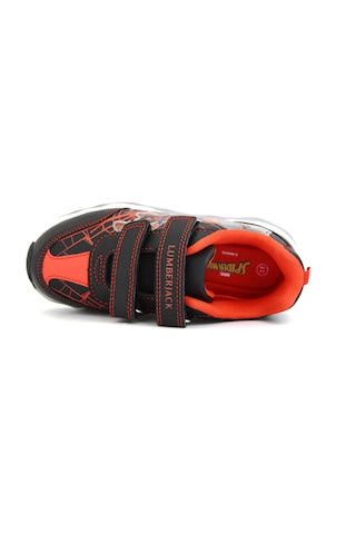 Lumberjack Mambo 4pr Spıderman Işıklı Çocuk Spor Ayakkabı Siyah Siyah