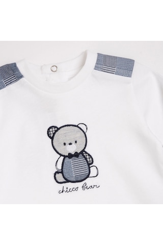Chicco Erkek Bebek Uzun Kollu Tişört 09101705000000 000033 Beyaz