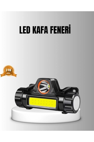 Şarjlı Led Kafa Feneri Çift Fonksiyonlu 200lm Işık Gücü Ip44 Suya Dayanıklı Çok Renkli