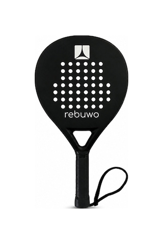 Rebuwo Half Carbon Round Padel Raketi Beyaz