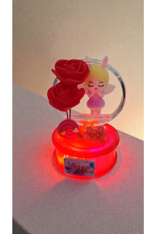Sevgililer Gününe Özel Sevgili I Love You Fanus Işıklı Hediyelik Doum Günü Boyut:12cm 8cm