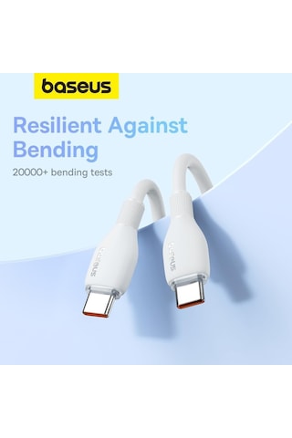 Baseus Pudding Hızlı Şarj Özellikli Type-c To Type-c 100w Kablo 1.2m