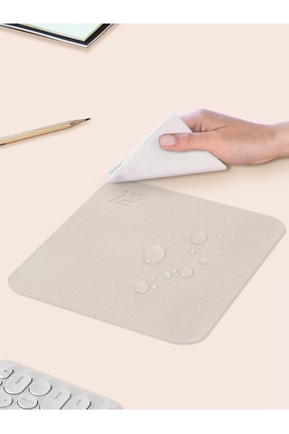 Gimarz Kürklü Deri Küçük Açık Gri Mouse Pedi 213412107