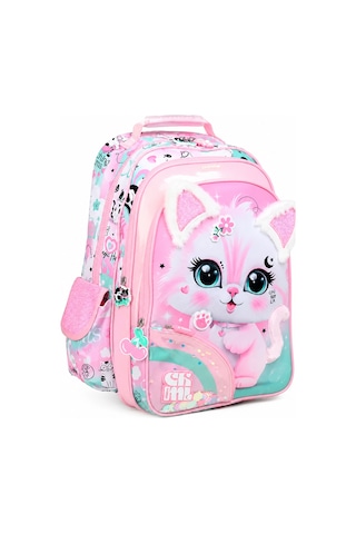 Chımola Cute Kıtty Sırt Çantası 16" Çok Renkli