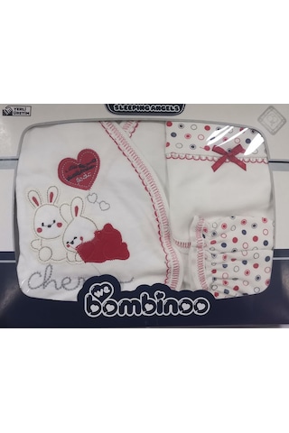 Bambinoo Kırmızı Unisex 5 Li Hastane Çıkışı Pamuklu Kırmızı