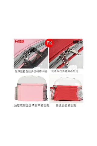 Samdoo Kedi Taşıma Çantası - Şeffaf Uzay Kabinli,透气li, Çift Omuzlu, Evden Dışarı Taşımak İçin Pratik Pet Aletleri - Sarı